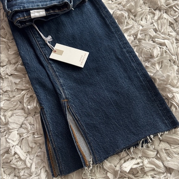 NWT Good American Good Boy Straight Denim Jean High Rise Size 4/27 - Picture 9 of 9